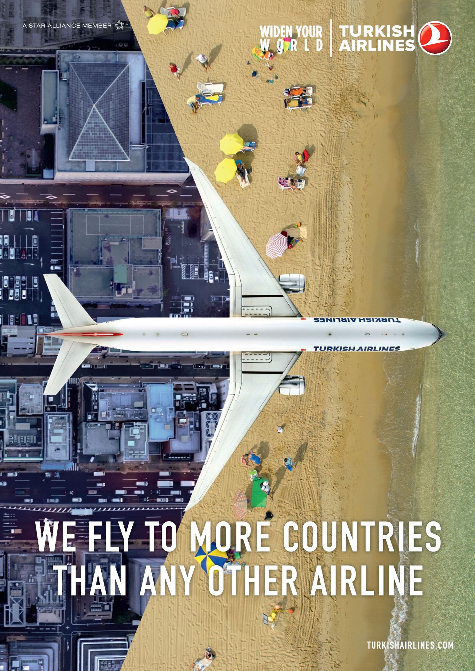 Turkish Airlines: We fly to more countries than any other airline