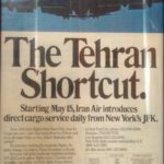 Tehran Shortcut_vintage ad_Iran Air_New York-Tehran_cargo flights