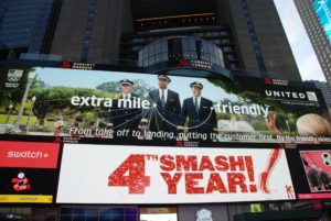 United Airlines_digital ad_Time Square_New York