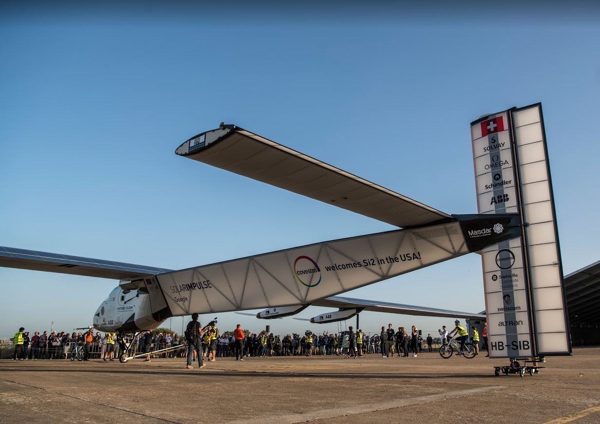 Solar Impulse Airplane – Leg 15 – Flight New York to Seville