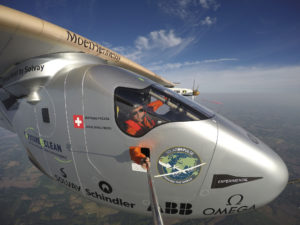 Solar Impulse, ABD üzerinde uçarken (Mayıs 2016)
