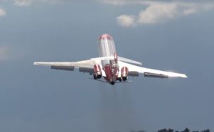 Boeing 727 Flight Demonstration - Farnborough Airshow 2016