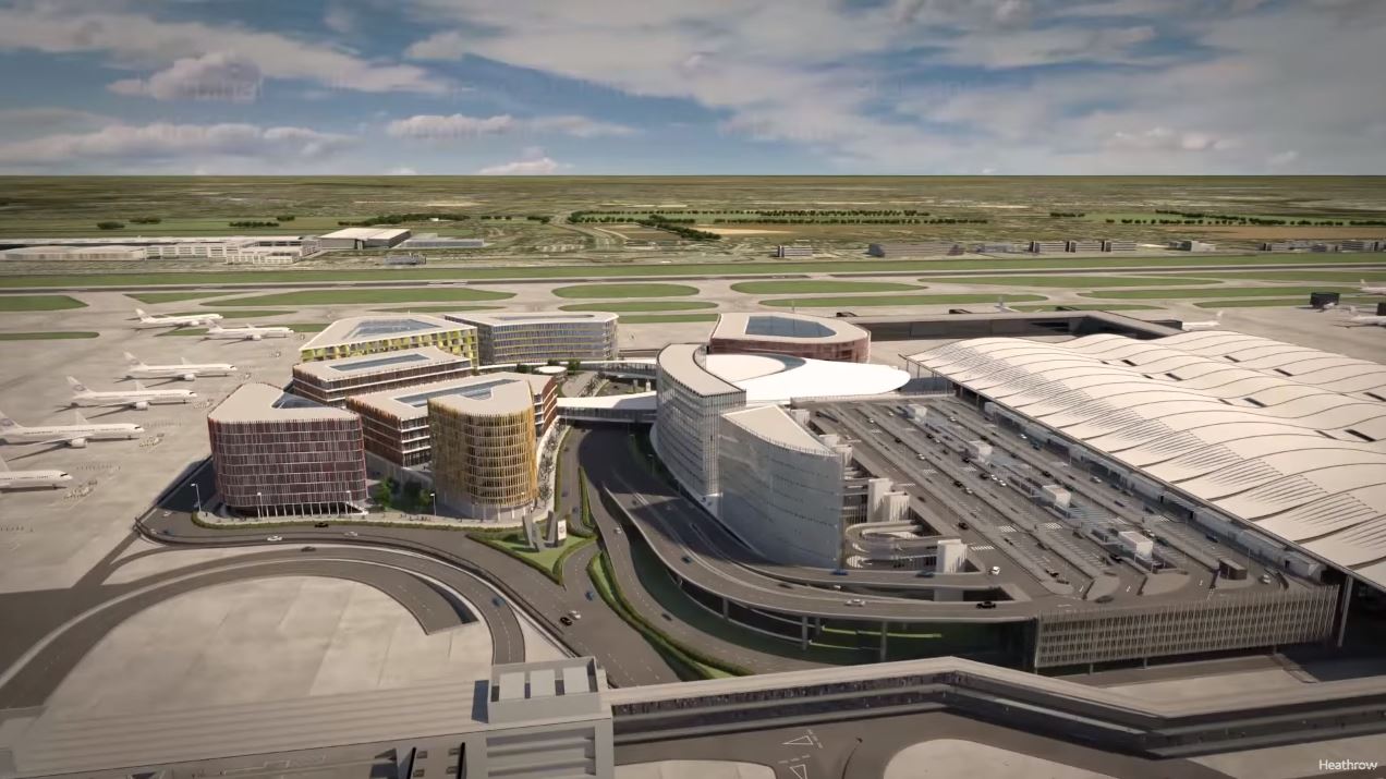 New CGI fly through of Heathrow expansion plans