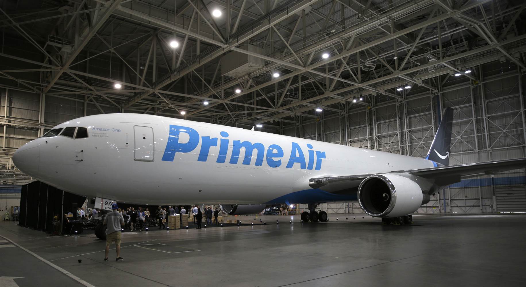 Prime Air Boeing 767-300ERF:  Amazon One