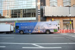 ANA Bus Ad in New York Downtown Tokyo in a New York Minute Haneda / October 30, 2016