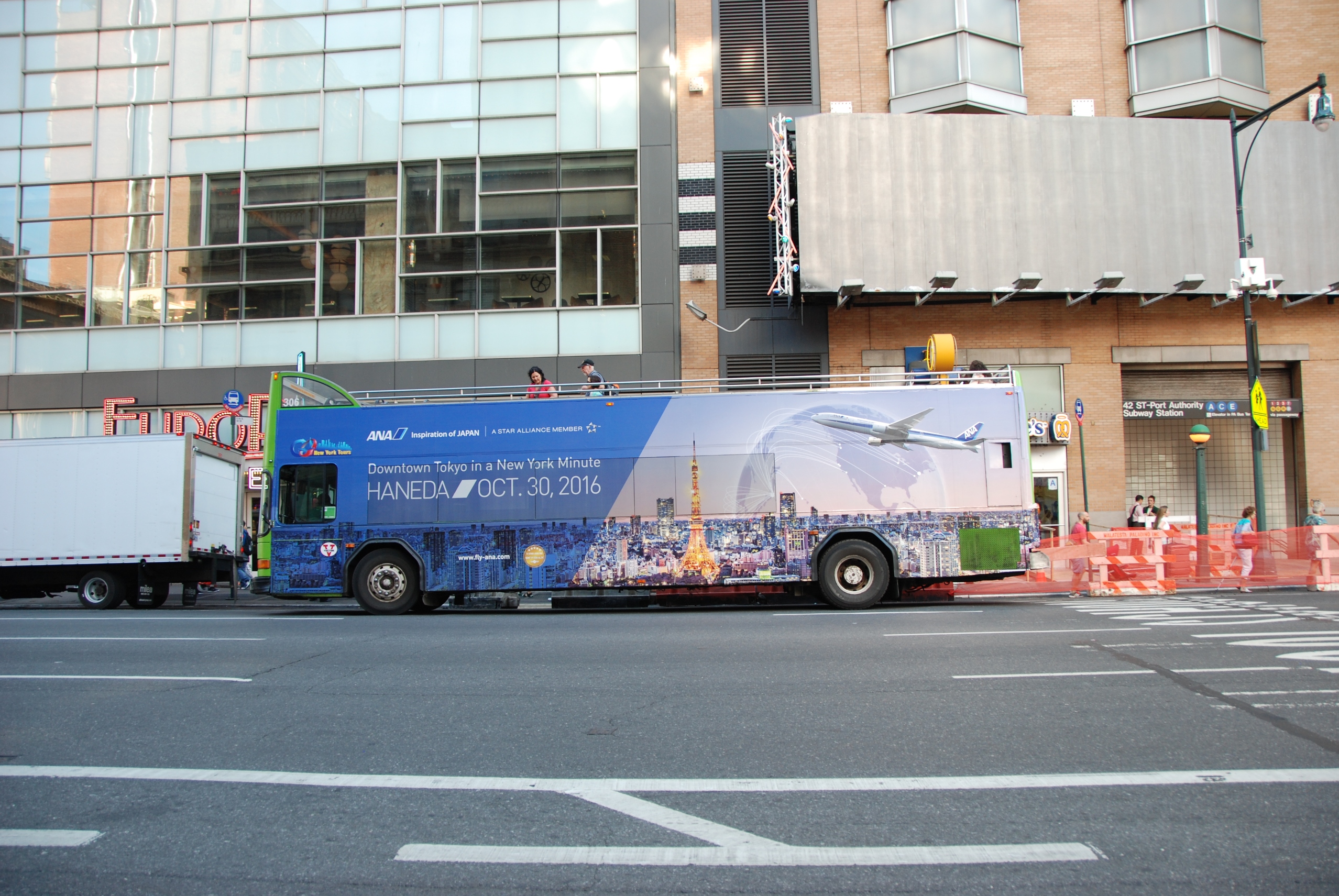 ANA Bus Ad in New York