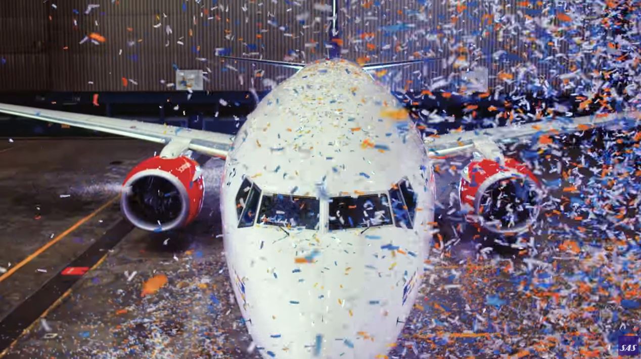 Scandinavian Airlines Presents SAS70 Livery