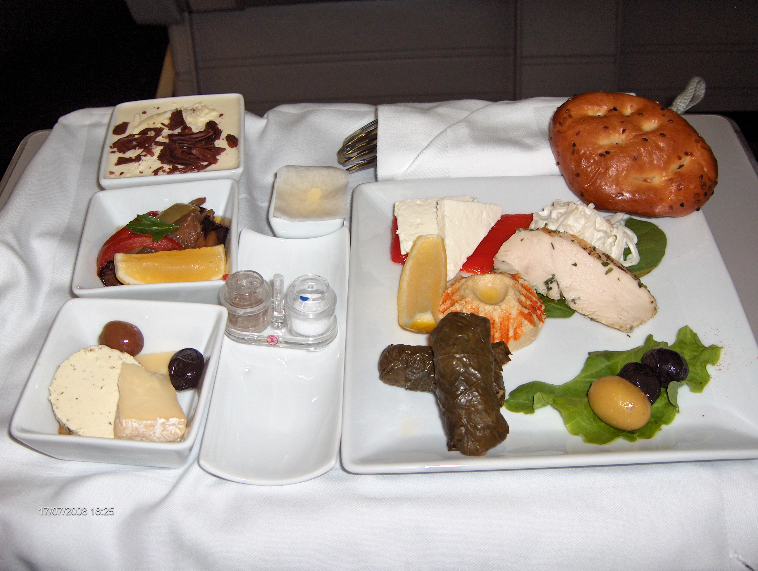 Turkish Airlines Inflight Meal (Istanbul-New York)
