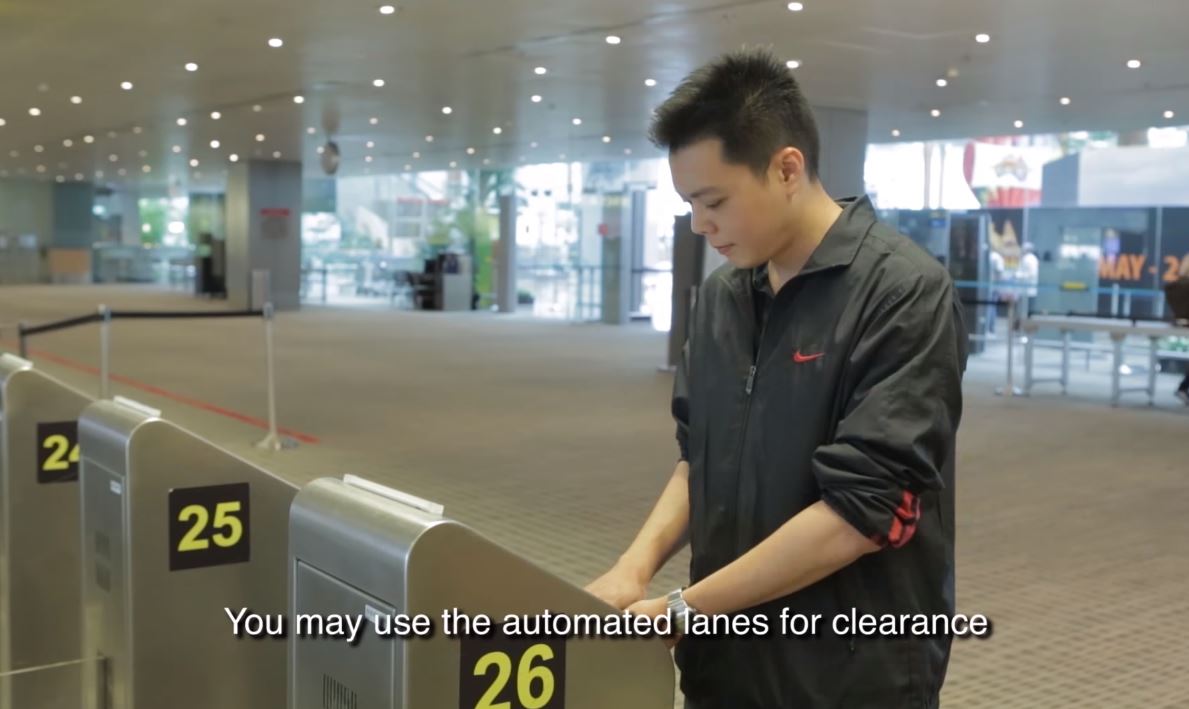 Automated Departure Immigration at Changi Airport
