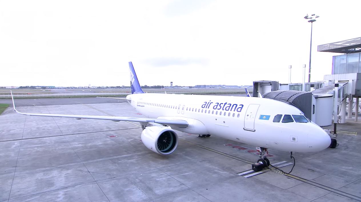 First A320neo delivery to Air Astana