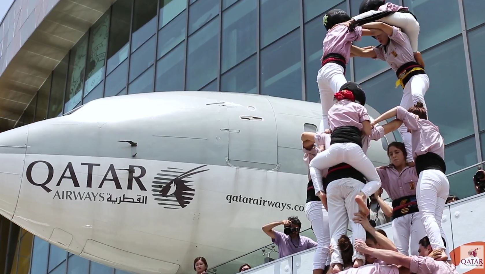 Building The Human Tower of Catalonia