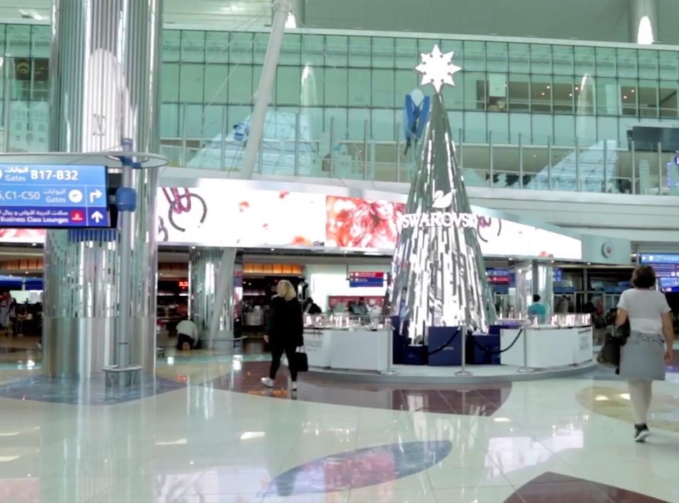 Swarovski’s Festive Tree at Dubai Airport