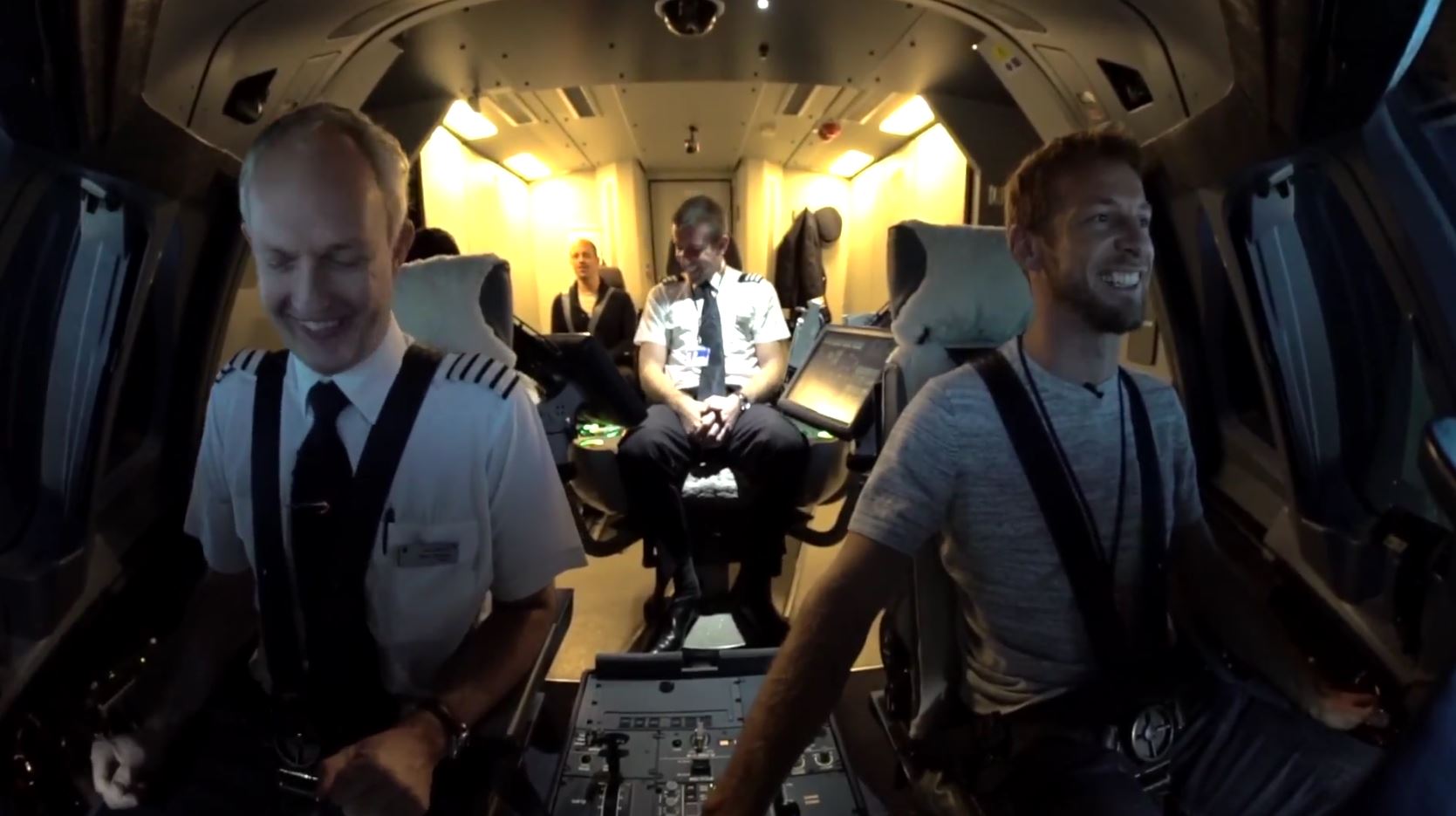 Formula 1 ace Jenson Button test drives new career as British Airways pilot