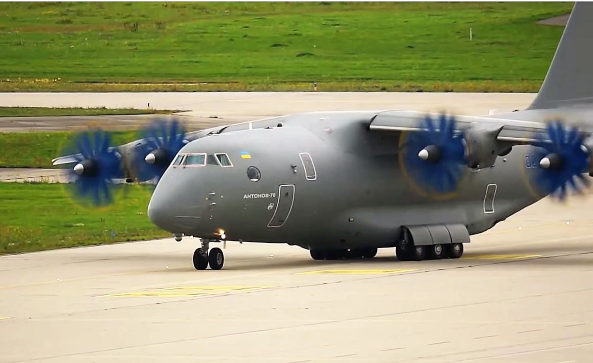 Antonov An-70 Plane Taking-off