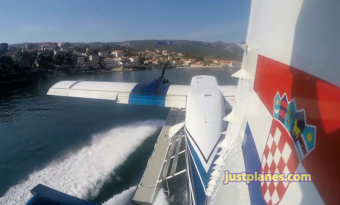 Fantastic GoPro View of Seaplane in Jelsa Croatia!