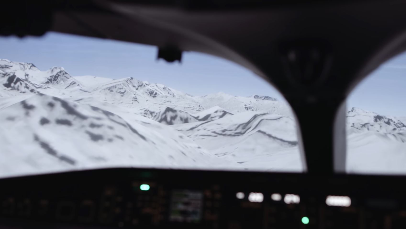 SWISS pilots training in C Series simulator for airshow in St. Moritz