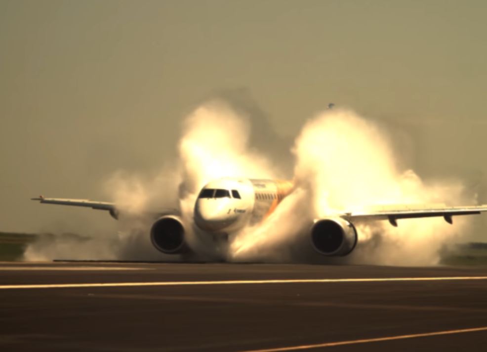 Embraer E2 Water Spray Test
