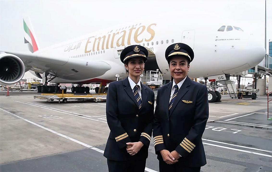 Female pilots fly Emirates A380 for International Women’s Day