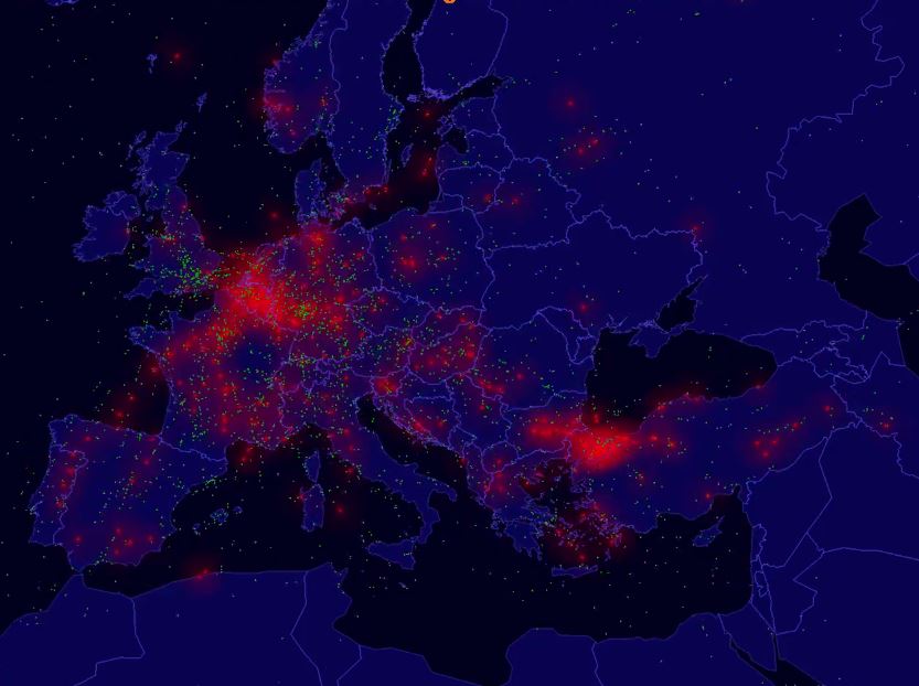 Flight delays in Europe in 2016