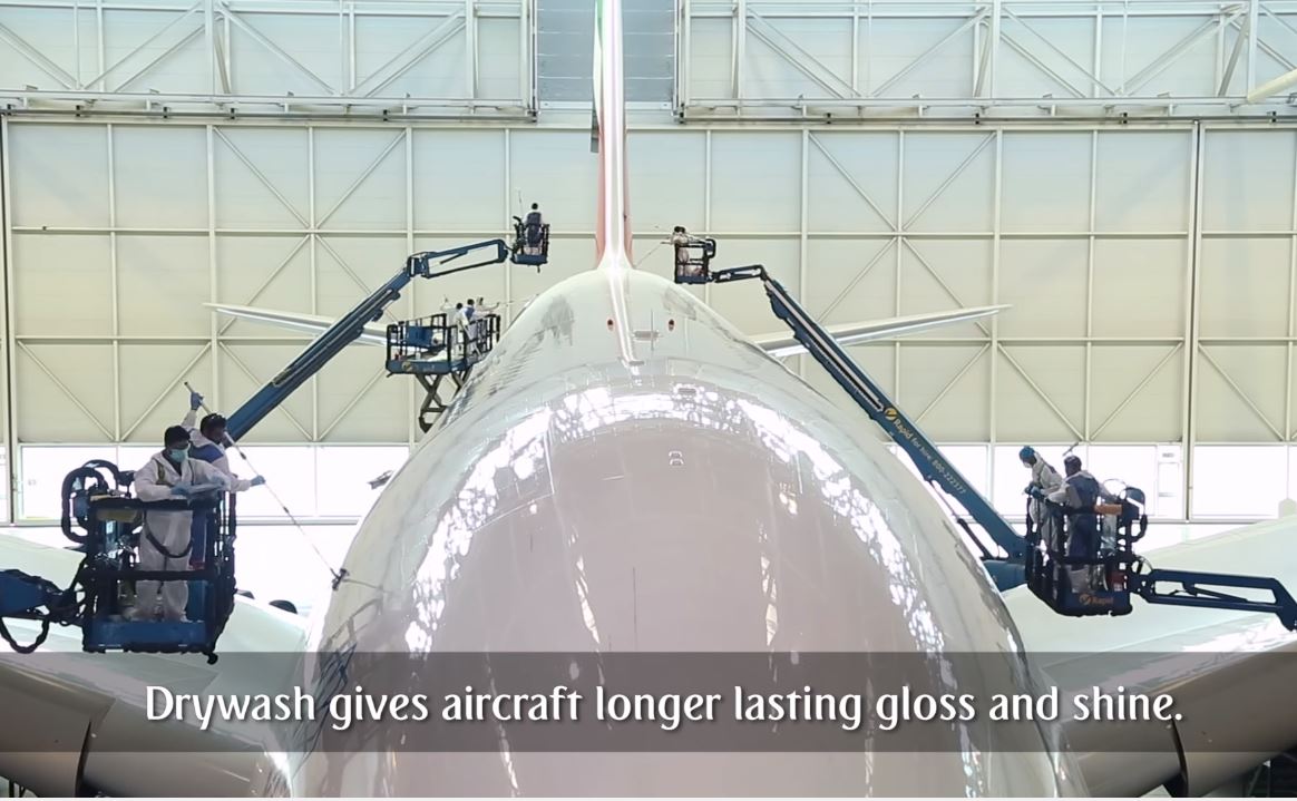 How to wash an A380 without water | World Environment Day | Emirates