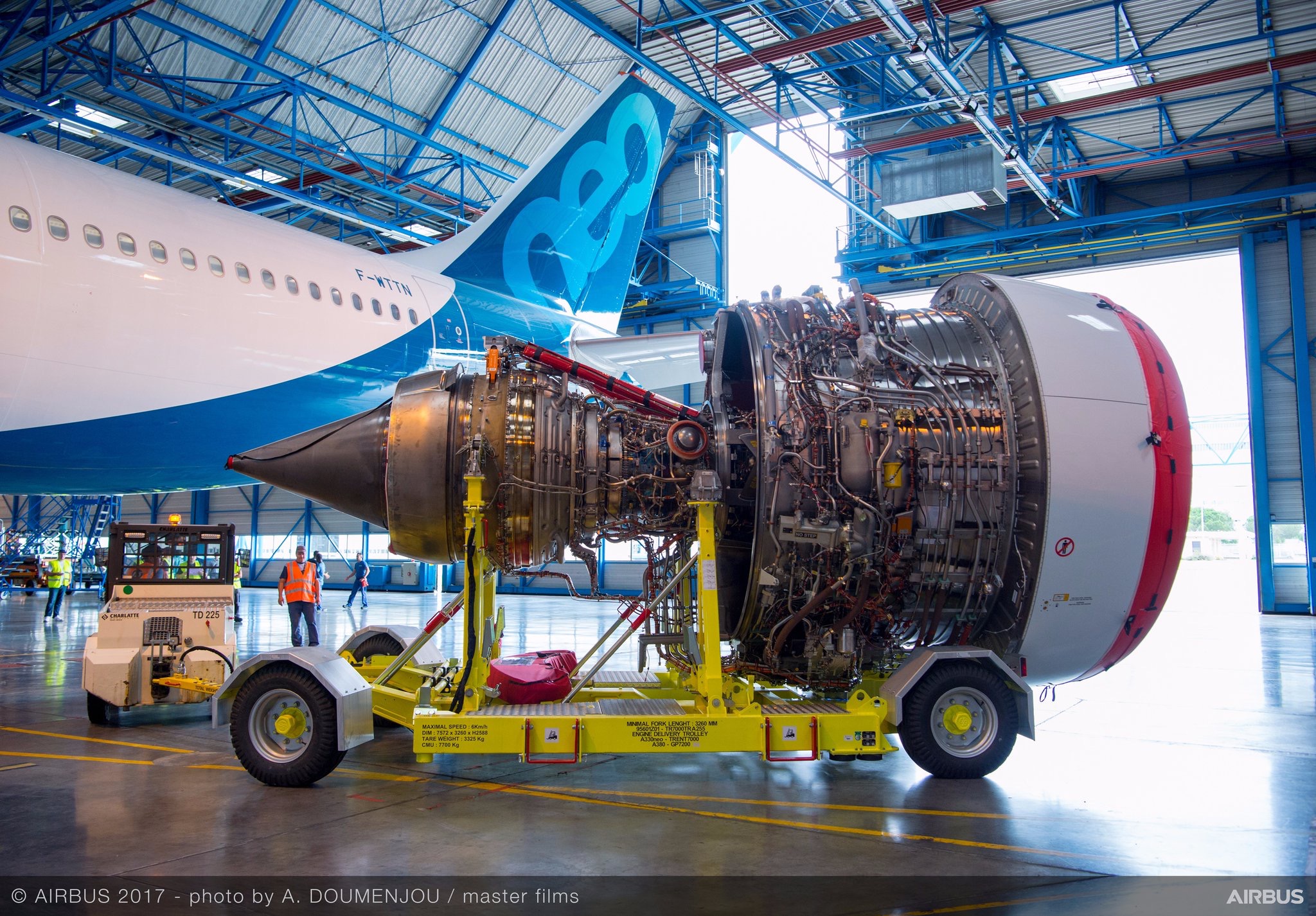 An airplane engine in numbers