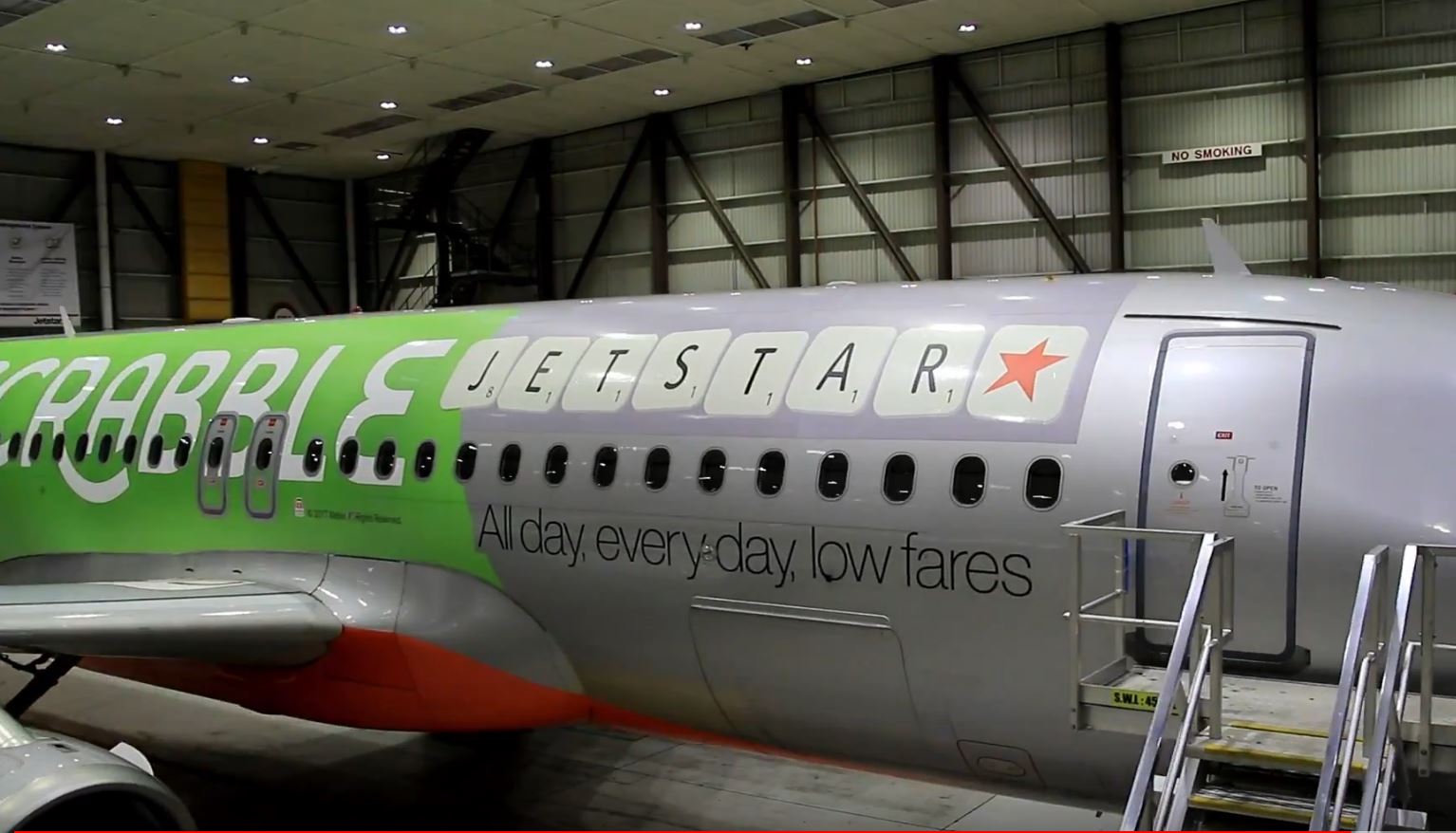 Jetstar “Aussie Scrabble” livery