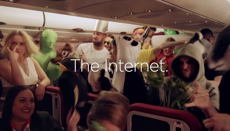 The internet. Now on Virgin Atlantic