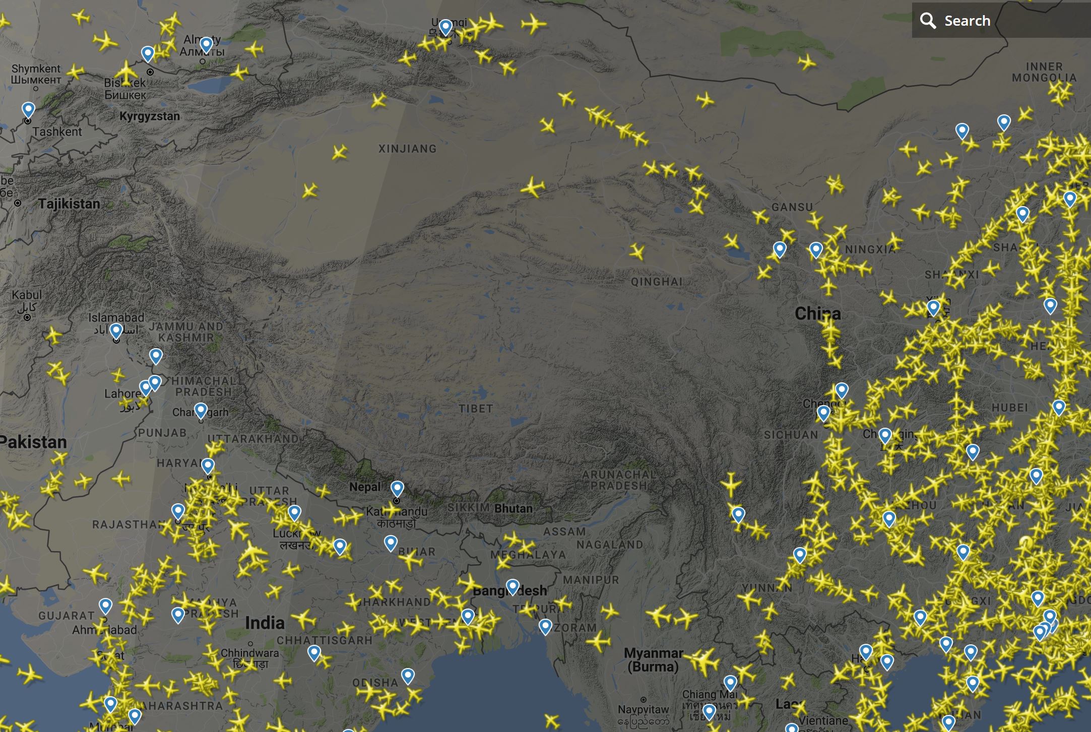 Uçaklar Neden Tibet’in Üzerinden Uçmaz?