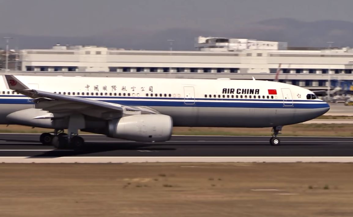 Air China Airbus A330-300 Taxi & Takeoff from Athens Airport