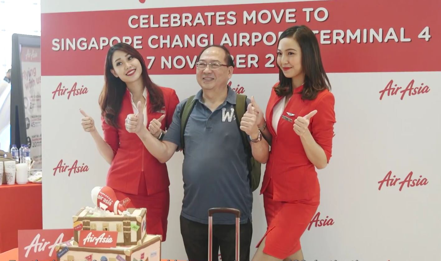 AirAsia celebrates move to Singapore Changi Airport Terminal 4