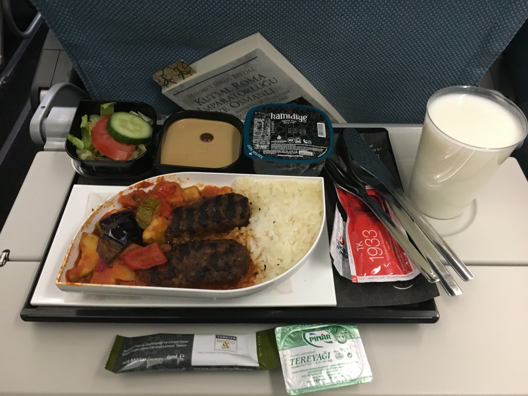 Turkish Airlines Inflight Meal (Istanbul-Madrid)