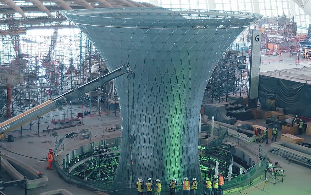 Glass Funnel @ Abu Dhabi Midfield Terminal