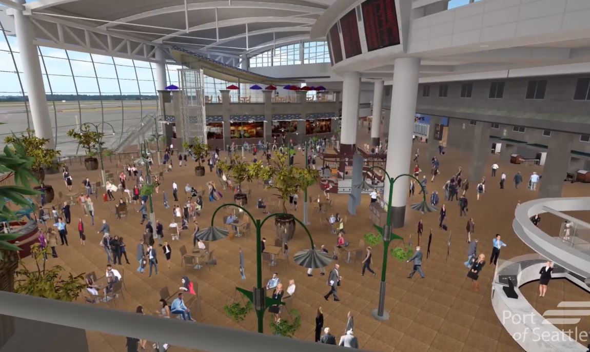 Seattle-Tacoma Airport – Central Terminal Upgrade project animation