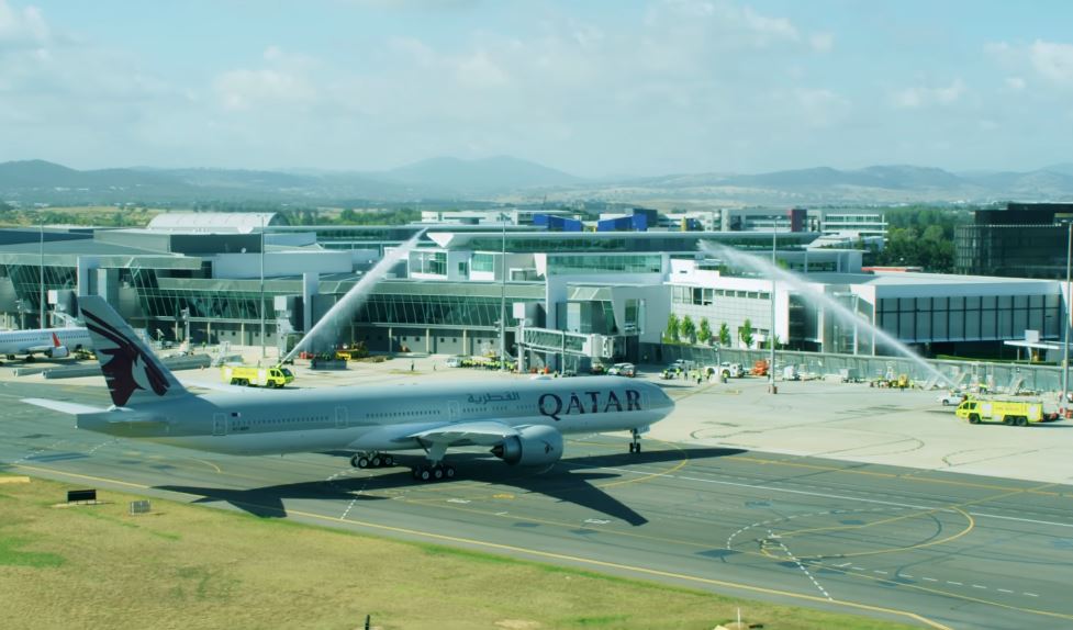 Qatar Airways Inaugural Flight to Canberra, Australia