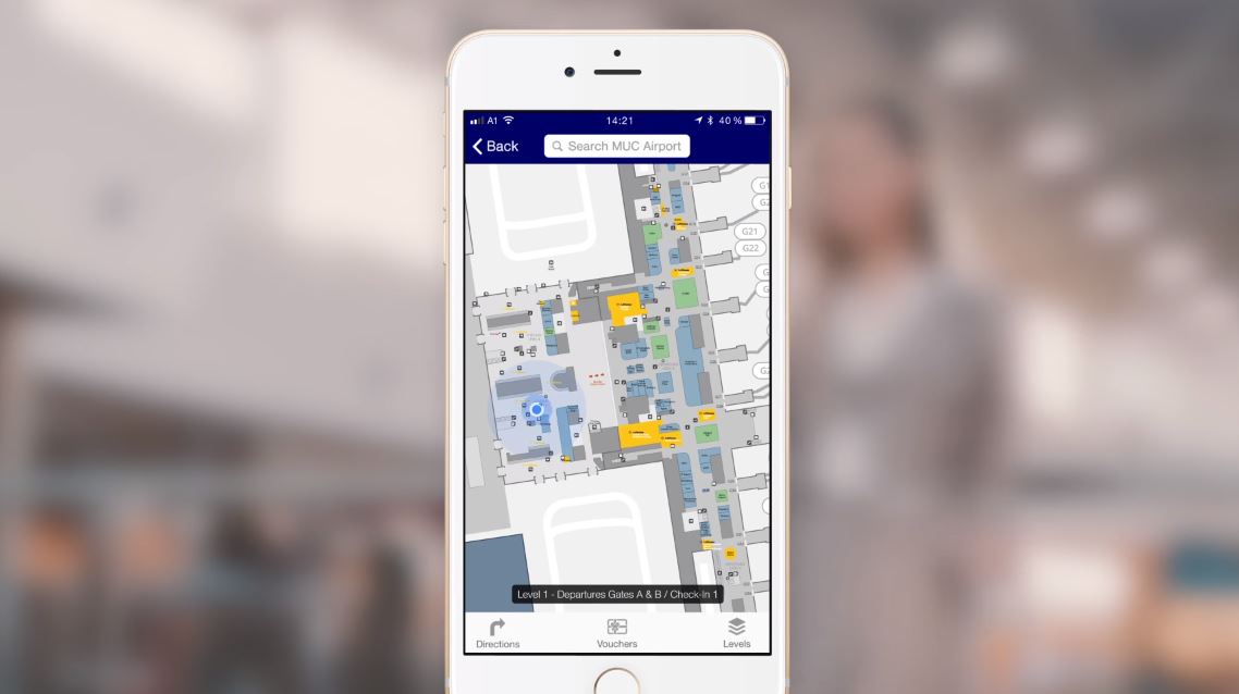 Lufthansa App: Airport Map Service