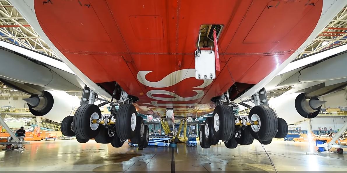 How to change the landing gear of an Airbus A380