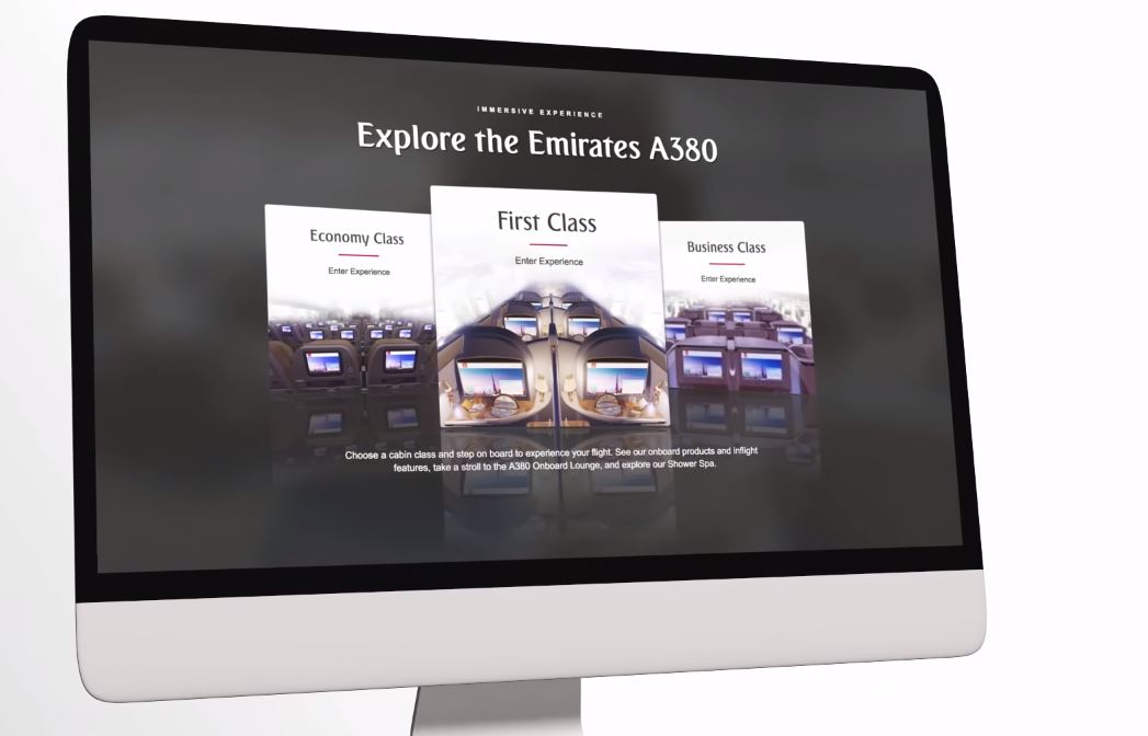 3D Cabin Model – Virtual Reality | Emirates