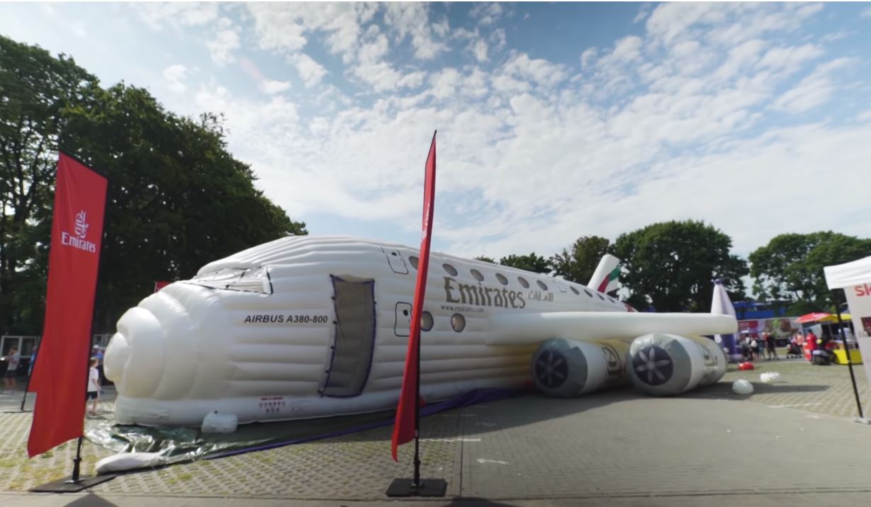 World’s First Inflatable A380 | Emirates