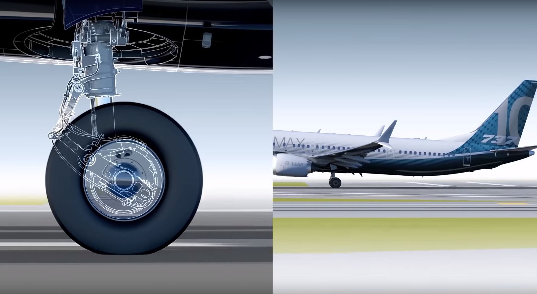 How the 737 MAX 10 landing gear works