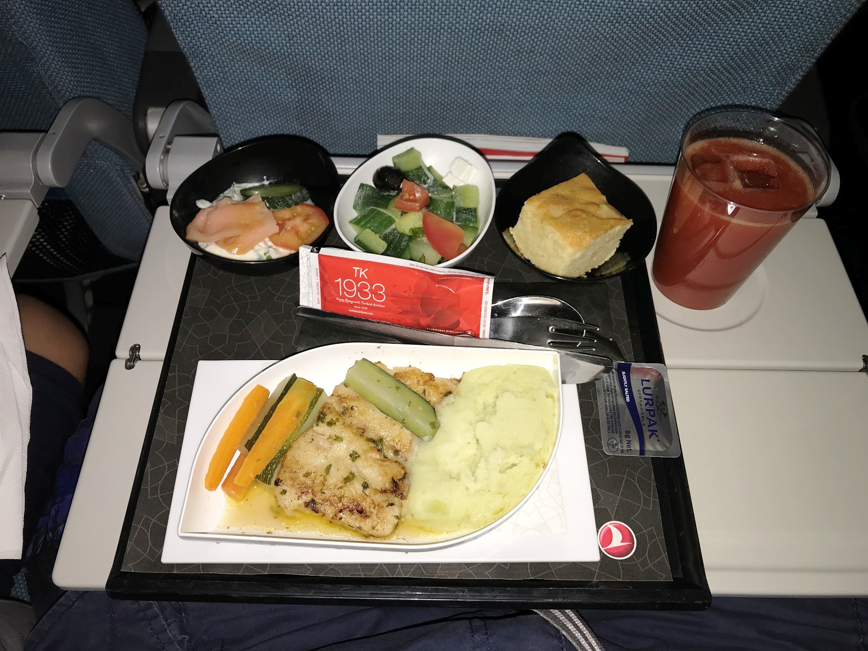 Turkish Airlines Inflight Meal (Istanbul-Mauritius)