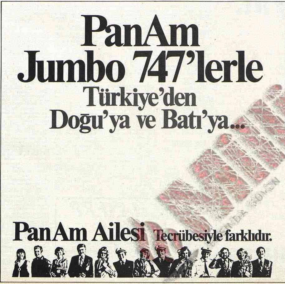 PanAm Jumbo 747’lerle Türkiye’den Doğu’ya ve Batı’ya