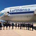 Lufthansa çalışanları ve Boeing 747
