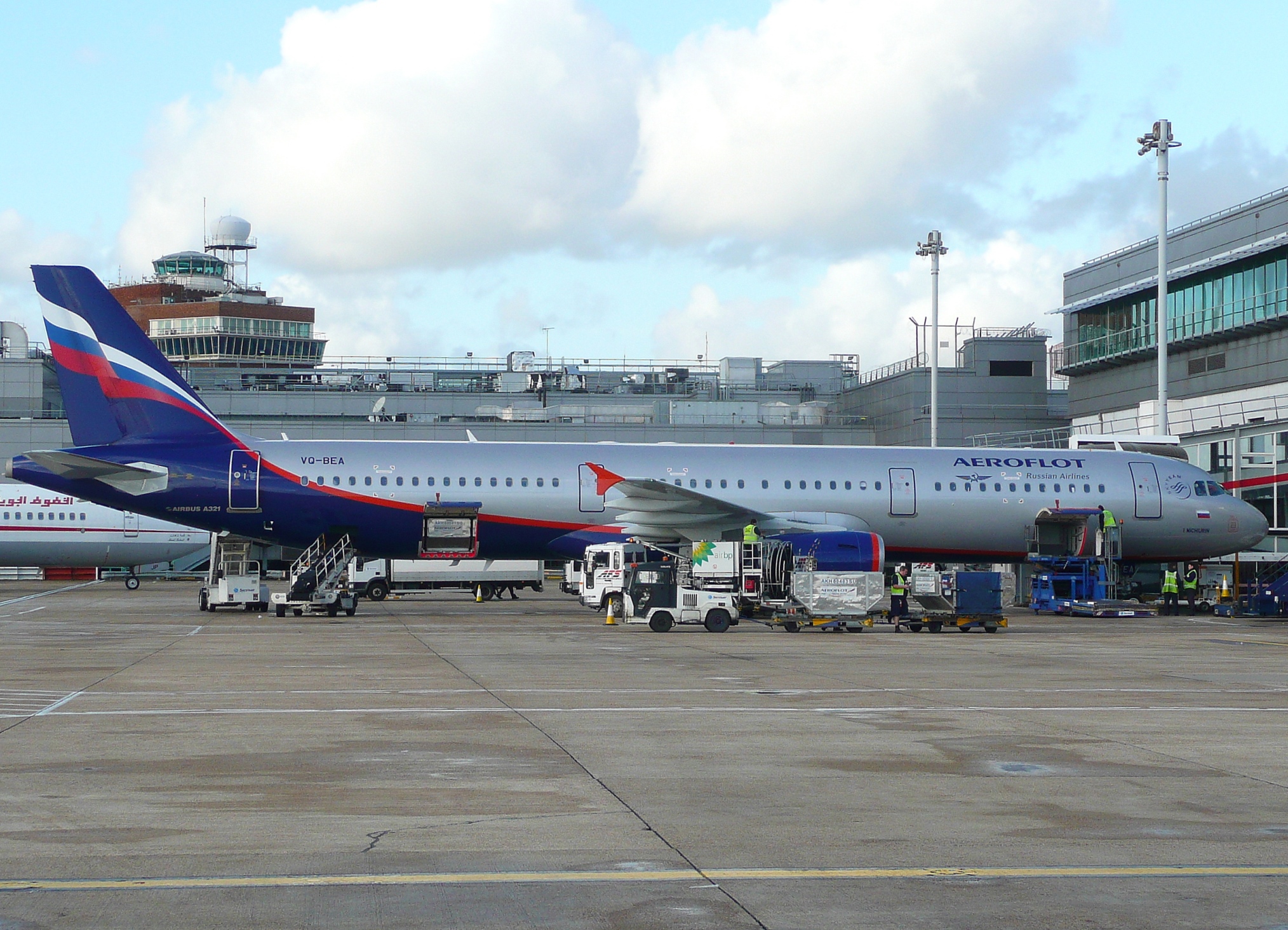 Aeroflot A321 - Londra Heathrow Havalimanı (Kasım 2009)