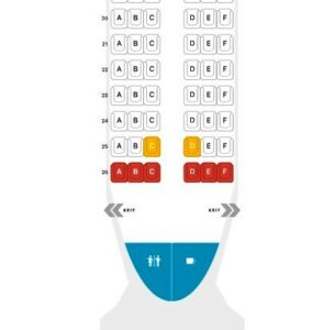 easyJet - Airbus A319 koltuk planı