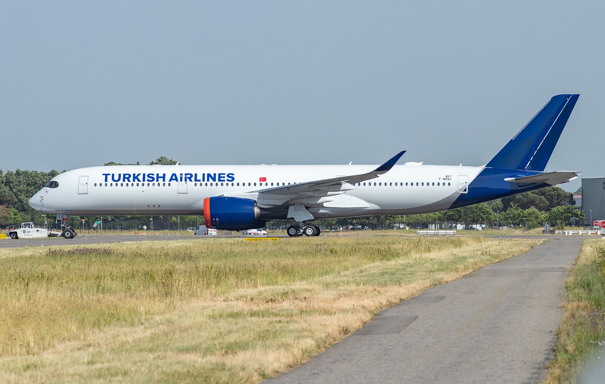 Aeroflot için hazırlanan A350, THY adıyla (Mayıs 2022)