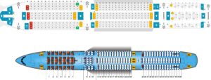 THY filosundaki A350'lerin koltuk konfigürasyonları