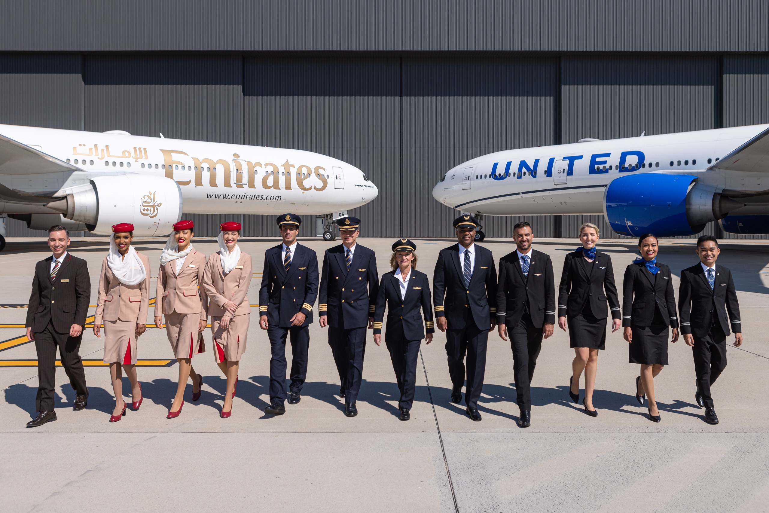 Emirates ve United Airlines