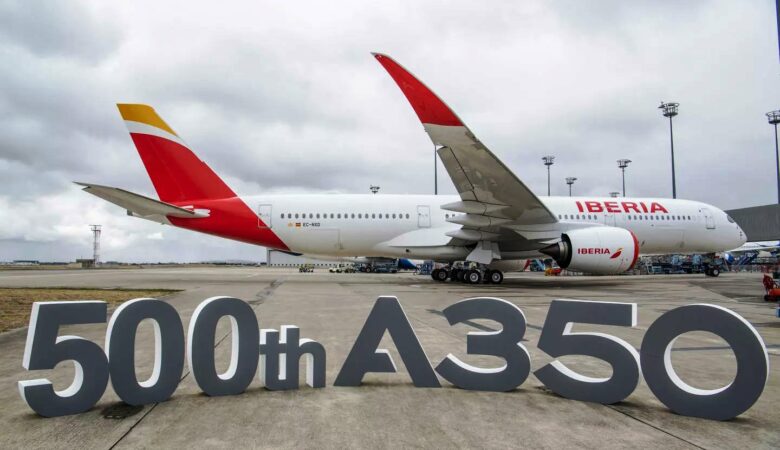 Airbus'ın teslim ettiği 500. A350