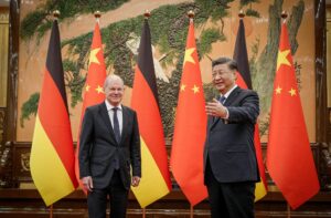 Almanya başbakanı Olaf Scholz, Çin'e resmî bir ziyarette bulundu. (4 Kasım 2022)