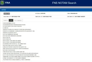 Hatay Havalimanı'nın pistinin son durumuna ilişkin NOTAM (13 Şubat 2023)